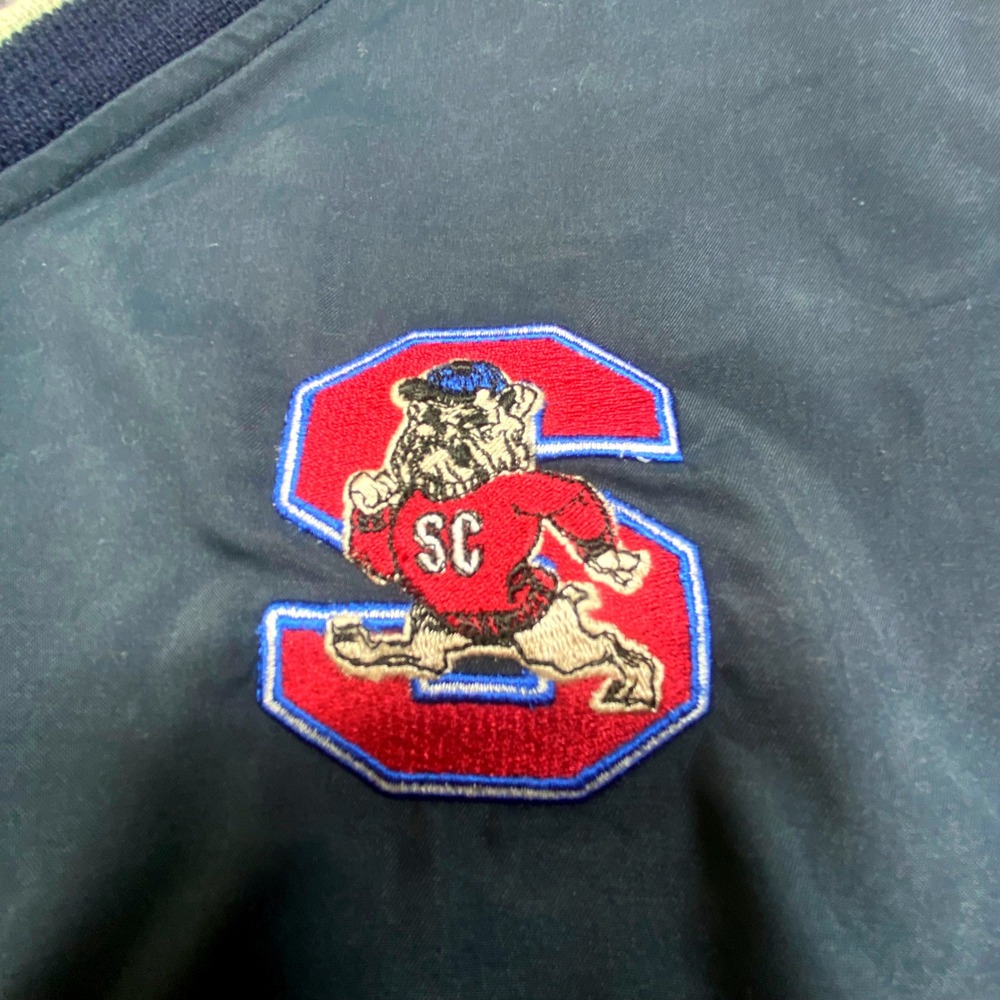 South Carolina State University Bullsogs Navy Blue Weatherproof Vest NWT Mens XL